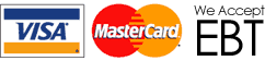 Visa, MasterCard, EBT